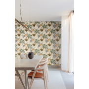 Papier peint Herbario Olive - OLIVIA - Zoom by Masureel - OLI003