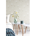 Papier peint Dahlia Snow - OLIVIA - Zoom by Masureel - OLI301
