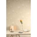Papier peint Dahlia Camel - OLIVIA - Zoom by Masureel - OLI304