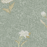 Papier peint Dahlia Teal - OLIVIA - Zoom by Masureel - OLI305