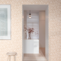 Papier peint Lauris Rose - OLIVIA - Zoom by Masureel - OLI402