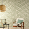 Papier peint Lauris Olive - OLIVIA - Zoom by Masureel - OLI403