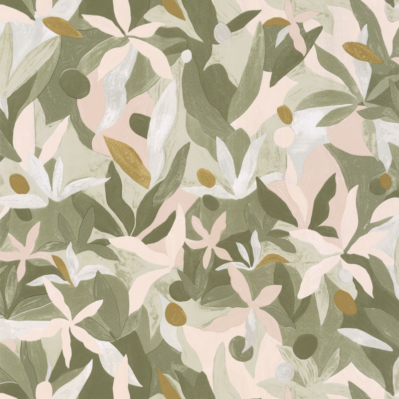 Papier peint Fauve kaki beige doré - IMAGINATION - Caselio - IMG102167009