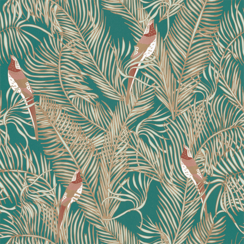 Papier peint Enchantment vert émeraude irisé - DREAM GARDEN - Caselio - DGN102257130