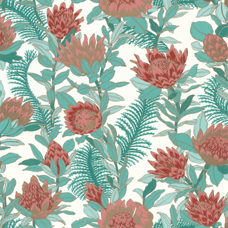 Papier peint Fragrance vert émeraude irisé - DREAM GARDEN - Caselio - DGN102247169