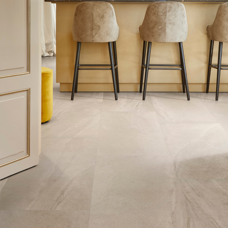Dalle céramique clipsable "Katla 50CERA0471B" beige clair- Ceratouch - CORETEC