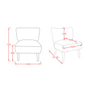 Fauteuil Tanzanie brun - 71x65x62cm - Amadeus - 152655