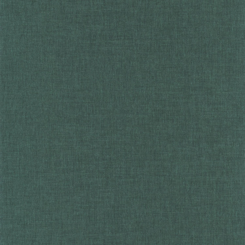 Papier peint Linen uni vert émeraude - BEAUTY FULL IMAGE - Caselio - BFI68527272