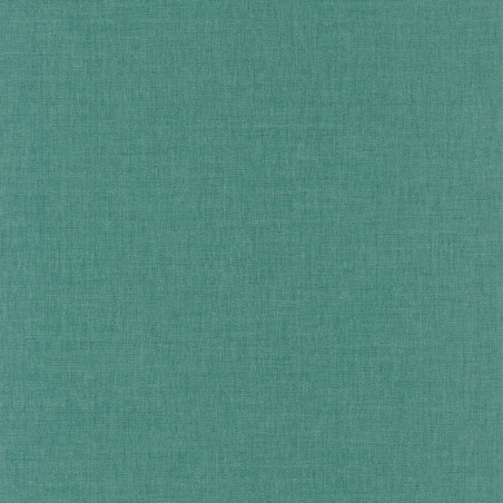 Papier peint Linen uni vert menthe foncé - BEAUTY FULL IMAGE - Caselio - BFI68527601