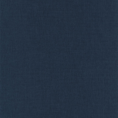 Papier peint Linen uni bleu marine - BEAUTY FULL IMAGE - Caselio - BFI68526640