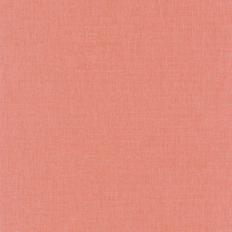 Papier peint Linen Uni rose orangé - MOOVE - Caselio - MVE68523698