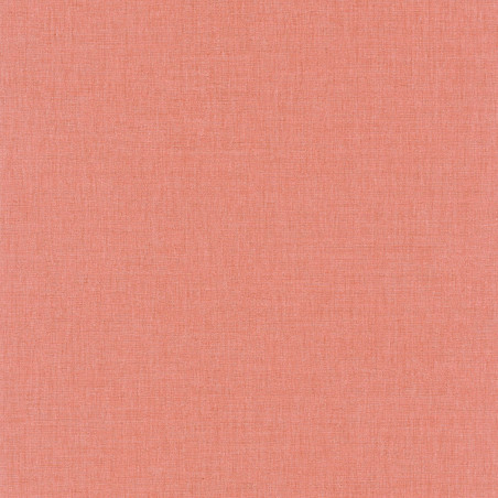 Papier peint Linen uni rose orangé - MOOVE - Caselio - MVE68523698