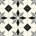 Sol PVC - Lagos 909M carreaux de ciment bleu gris - Optima Feelings BEAUFLOR - rouleau 3M