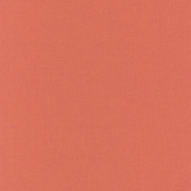 Papier peint Linen Uni corail - LINEN - Caselio - INN68523400