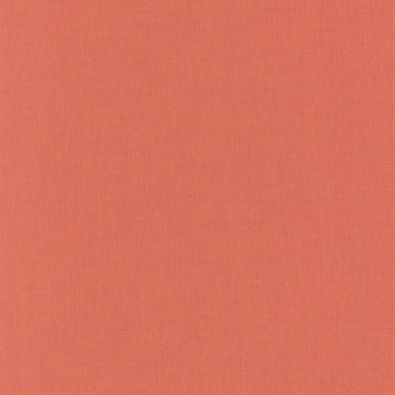 Papier peint Linen Uni corail - LINEN - Caselio - INN68523400