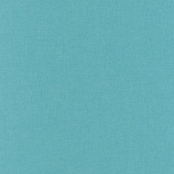 Papier peint Linen Uni bleu turquoise moyen - SWING - Caselio - SNG68526623