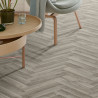 Sol PVC - Oak Chevron 607M chêne gris - Dynasty Optima BEAUFLOR - rouleau 4M