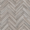 Sol PVC - Oak Chevron 607M chêne gris - Dynasty Optima BEAUFLOR - rouleau 4M
