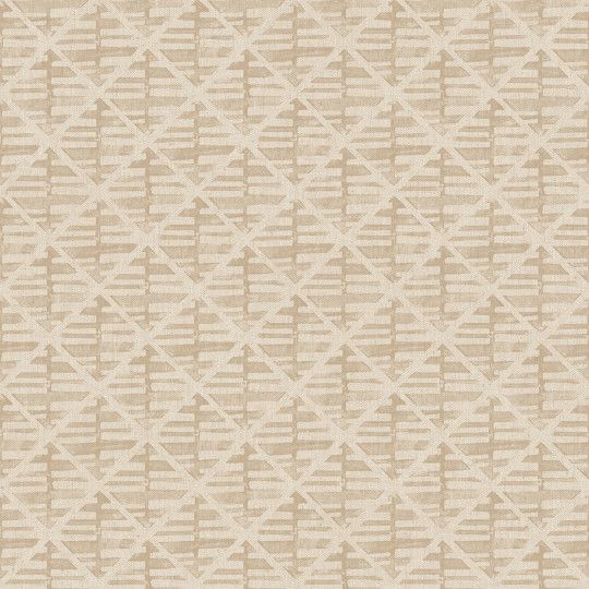 Papier peint Quadrillage beige foncé - BAMAKO - Lutèce - G78290