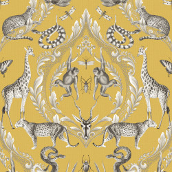 Papier peint Ménagerie jaune - BAMAKO - Lutèce - G78315