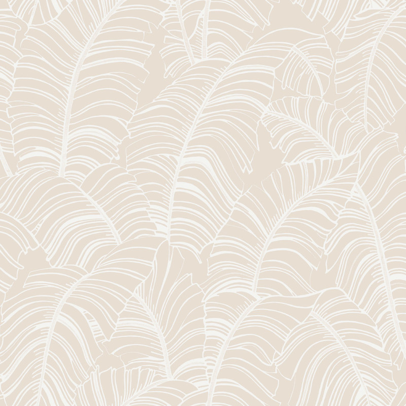 Papier peint Feuille XXL taupe - BAMAKO - Lutèce - G78300