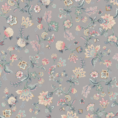 Papier peint Motif Cachemire gris clair - BLOOM - Lutèce - BLO472