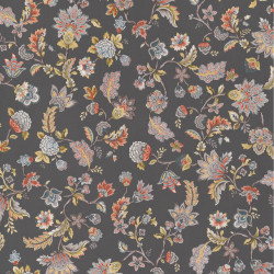 Papier peint Motif Cachemire gris foncé - BLOOM - Lutèce - BLO471
