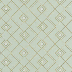 Papier peint Gatsby vert amande or - SCARLETT - Caselio - SRL100477086