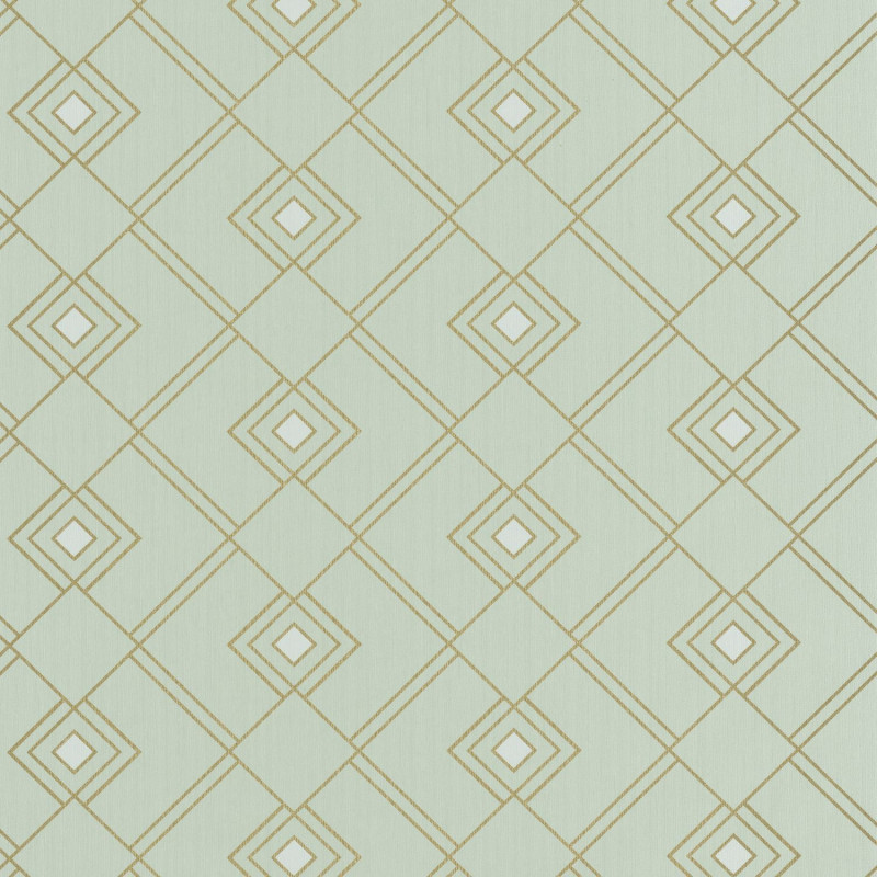 Papier peint Gatsby vert amande or - SCARLETT - Caselio - SRL100477086