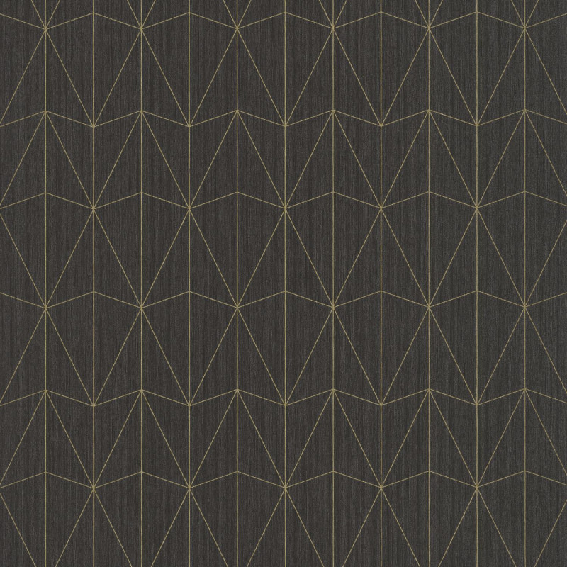 Papier peint Chrysler anthracite or - SCARLETT - Caselio - SRL100449134
