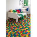 Sol PVC - Blocks T87 briques multicolores - Atento IVC - rouleau 2M