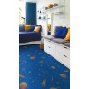 Sol PVC - Space 575 planètes et vaisseaux sur fond bleu - Atento IVC - rouleau 2M