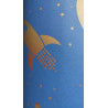 Sol PVC - Space 575 planètes et vaisseaux sur fond bleu - Atento IVC - rouleau 2M