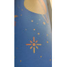 Sol PVC - Space 575 planètes et vaisseaux sur fond bleu - Atento IVC - rouleau 2M