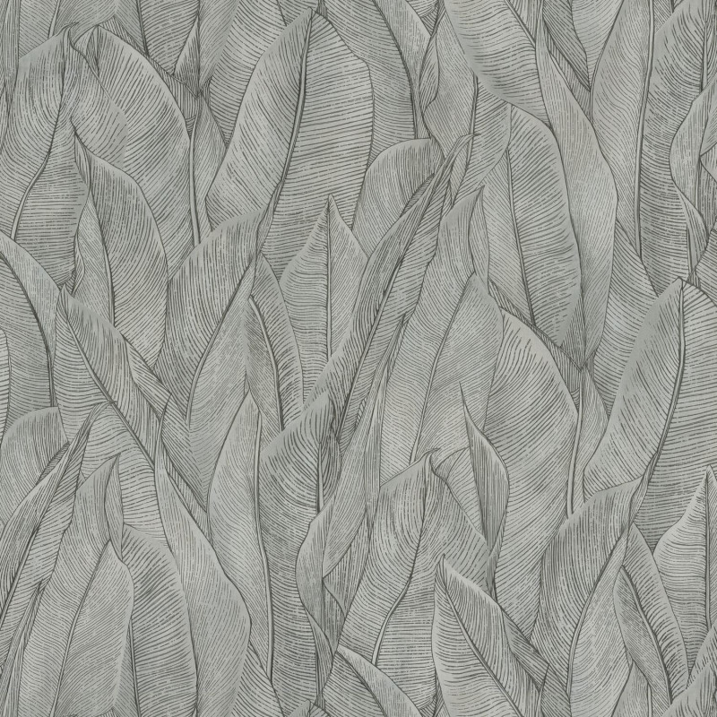 Papier peint Amazone acier - RIO MADEIRA - Casamance - 74280170