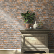Papier peint Briques marron clair - FACTORY IV - Rasch - 428056