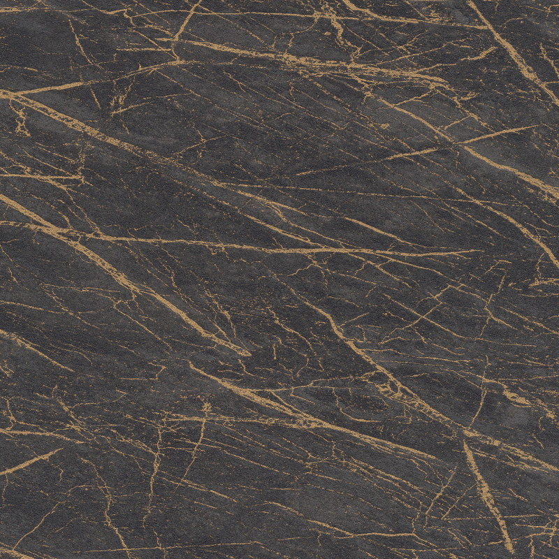 Papier peint Marbre noir doré - FACTORY IV - Rasch - 428964