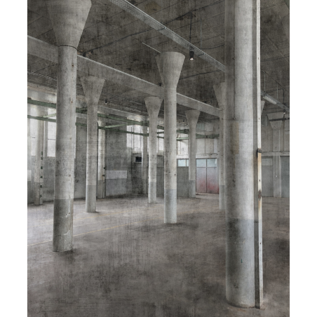 Panoramique Usine grise et blanche - FACTORY IV - Rasch - 429725