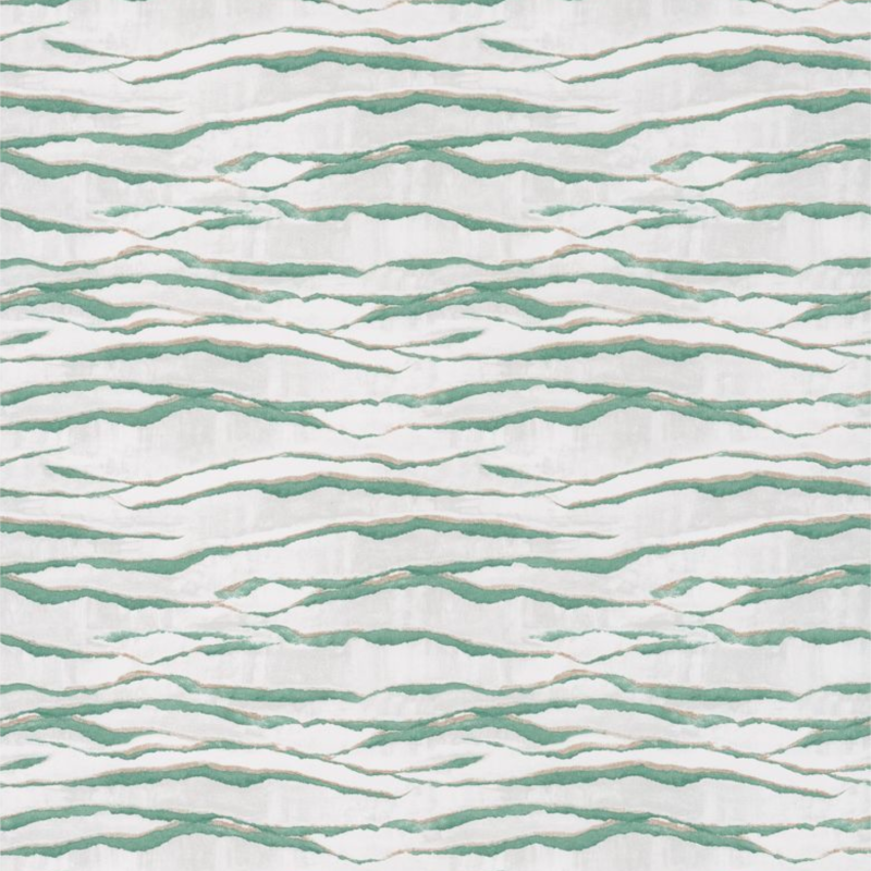 Papier peint Emma vert émeraude - IDYLLE  - Casadeco - IDYL83837505
