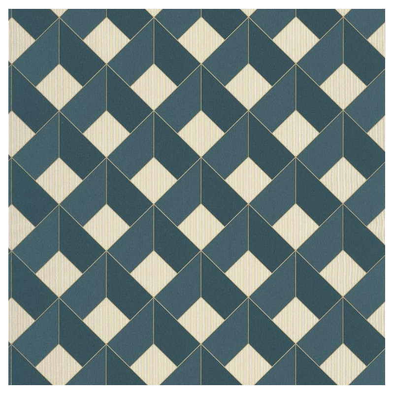 Papier peint Square Losange bleu foncé - ONLY BLUE - Caselio - ONB100126062