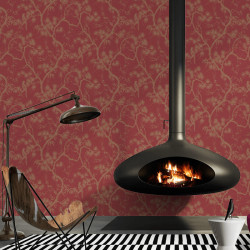 Papier peint Tokyo Tree rouge - METROPOLITAN STORIES 2 - AS Création - 378671