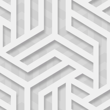 Papier peint Labyrinthe blanc et argent - ONYX - Ugepa - M350-00