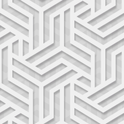 Papier peint Labyrinthe blanc et argent - ONYX - Ugepa - M350-00