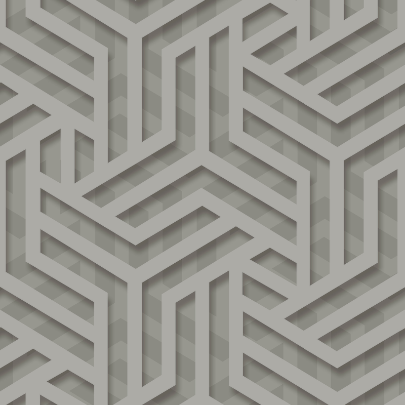 Papier peint Labyrinthe gris foncé et argent - ONYX - Ugepa - M350-09
