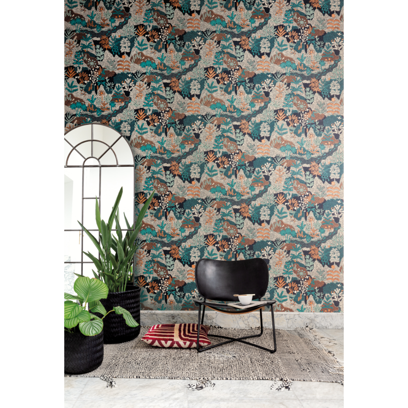 Papier peint Paradisio Pine - BAHIA - Zoom by Masureel - HIA108