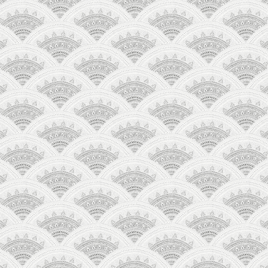 Papier peint Callaia Silver - BAHIA - Zoom by Masureel - HIA202