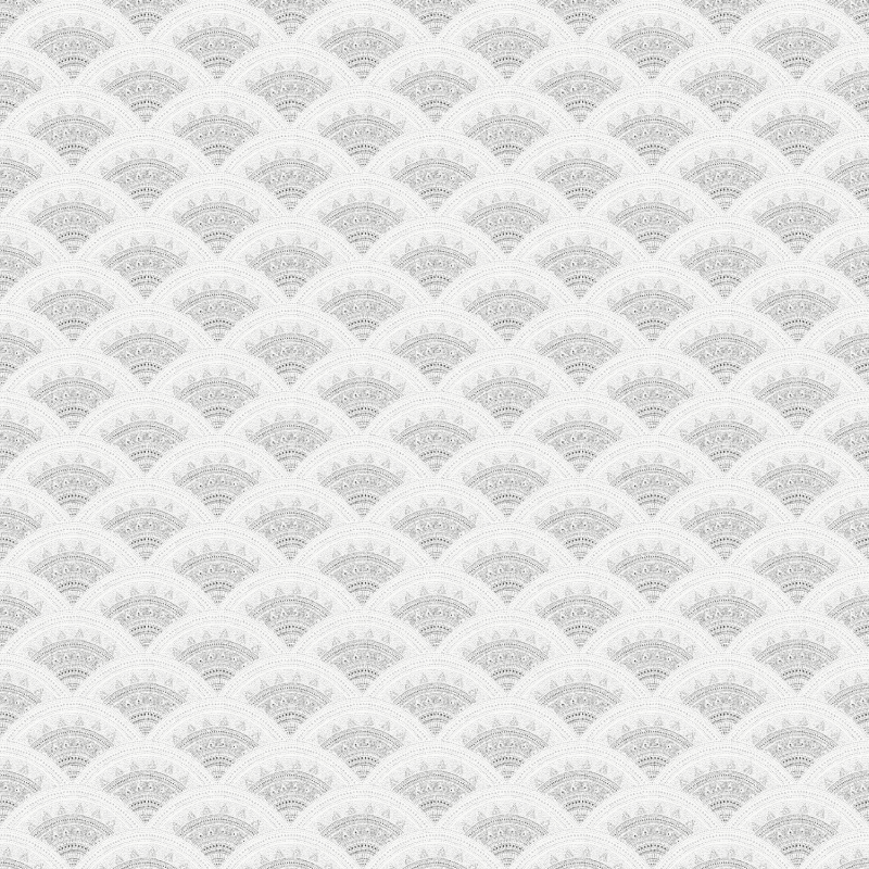 Papier peint Callaia Silver - BAHIA - Zoom by Masureel - HIA202