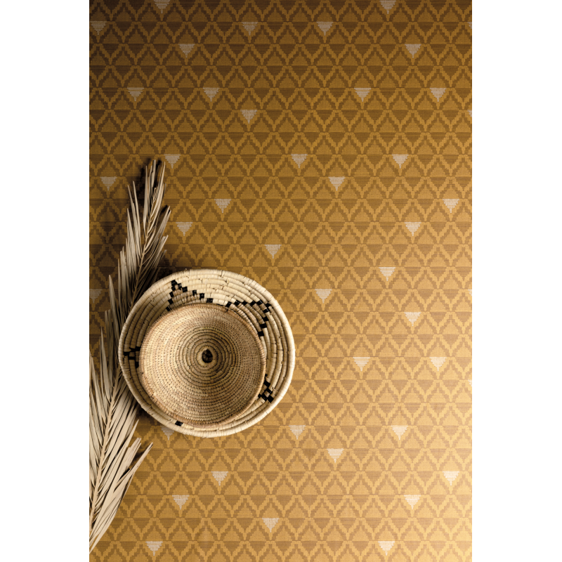 Papier peint Liliosa Amber - BAHIA - Zoom by Masureel - HIA304