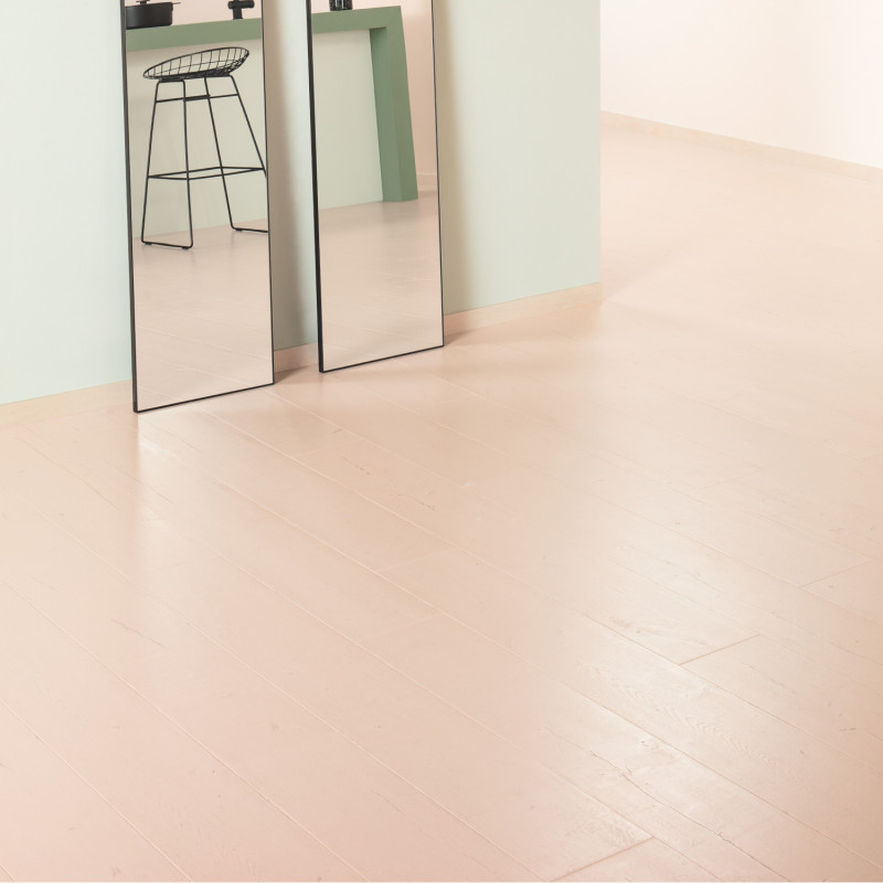 Sol Stratifié  "Chêne Peint Rose SIG4754" - Signature QUICK STEP