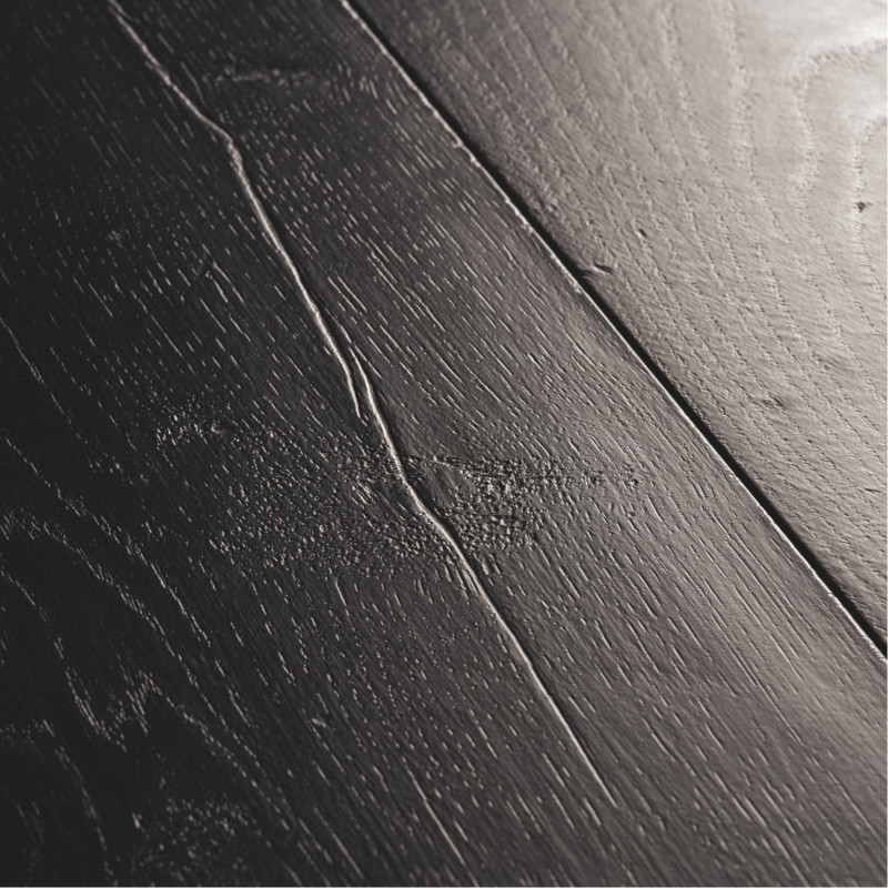 Sol Stratifié  "Chêne Peint Noir SIG4755" - Signature QUICK STEP